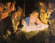 Gerrit van Honthorst Adoration of the Shepherds oil painting on canvas